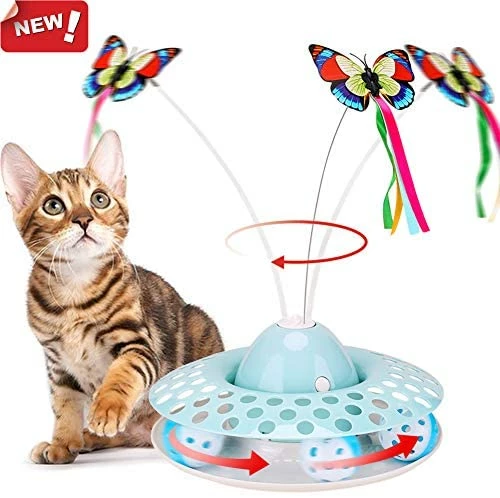 Buy ๐ Mia's Pet Supply Funny Automatic Electric Rotating Butterfly & Ball Exercise Kitten Toy ๐ฏ 1 Mia's Pet Supply Funny Automatic Electric Rotating Butterfly & Ball Exercise Kitten Toy