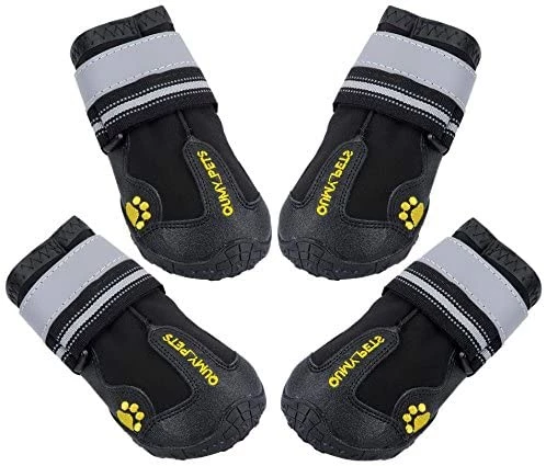 Deals โญ Mia's Pet Supply QUMY ๐ Dog ๐ฅพ Boots Waterproof ๐ Shoes With Reflective Velcro Rugged Anti-Slip Apparel ๐ 8 Mia's Pet Supply QUMY Dog Boots Waterproof Shoes With Reflective Velcro Rugged Anti-Slip Apparel
