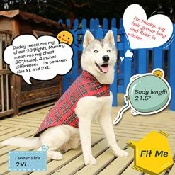 Best Sale 😉 Mia's Pet Supply Apparel KAMA BRIDAL Plaid 🐶 Dog Fleece Vest, Reversible Warm 🐶 Dog Clothes, 🥰 28 Mia's Pet Supply Apparel KAMA BRIDAL Plaid Dog Fleece Vest, Reversible Warm Dog Clothes,