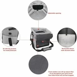 Mia's Pet Supply Travel Pet Carrier Bicycle Basket Bag Pet Carrier/Booster