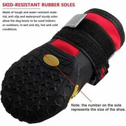 Deals โญ Mia's Pet Supply QUMY ๐ Dog ๐ฅพ Boots Waterproof ๐ Shoes With Reflective Velcro Rugged Anti-Slip Apparel ๐ 12 Mia's Pet Supply QUMY Dog Boots Waterproof Shoes With Reflective Velcro Rugged Anti-Slip Apparel