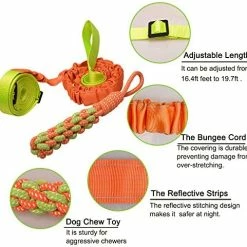 Mia's Pet Supply Dog Toys Outdoor Hanging Bungee Dog Tug Toy, Interactive Tug-of-War