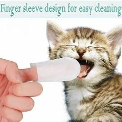Mia's Pet Supply Hygiene GARYOB Pet Dental Fingers Wipes, Oral Cleansing Teeth Wipes Pads For Dogs And Cats