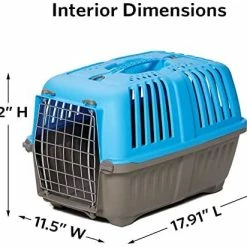 Mia's Pet Supply Travel Pet Carrier: Hard-Sided Dog Carrier, Cat Carrier, Small Animal Carrier