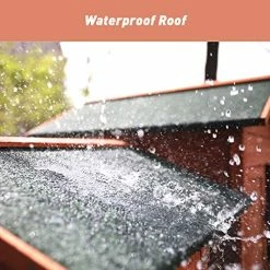 Mia's Pet Supply LAZY BUDDY Chicken Coop, 41” Wooden Chick Cage With Egg Box Chicken Coop Cages