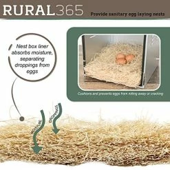 Mia's Pet Supply Rural365 Chicken Nest Box Liners 12 Pack - Chicken Coop Bedding, Chicken Coop Cages