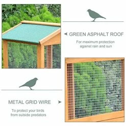 Wholesale โค๏ธ Mia's Pet Supply Aviary & Perches PawHut 65" Large Wooden Vertical Outdoor Aviary Flight House Bird Cage With 2 Doors ๐ 11 Mia's Pet Supply Aviary & Perches PawHut 65