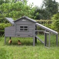 Mia's Pet Supply Rabbit Houses & Accessories Outdoor Large Hen House With Nest Box Poultry Cage, Rabbit Hutch