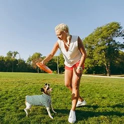 Mia's Pet Supply 4 Pieces Dog Plaid Shirt Breathable Dog T-Shirts Apparel