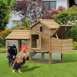 Top 10 🔥 Mia's Pet Supply PawHut 59" Small Solid Wood Enclosed Outdoor Backyard Chicken Coop Kit ⭐ 11 Mia's Pet Supply PawHut 59