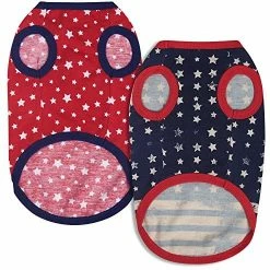 Cheapest ๐ Mia's Pet Supply Blueberry Pet Pack Of 2 Soft & Comfy Patriotic Spirit USA Stars Stripes American Flag Apparel ๐คฉ 19 Mia's Pet Supply Blueberry Pet Pack Of 2 Soft & Comfy Patriotic Spirit USA Stars Stripes American Flag Apparel