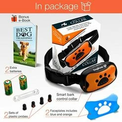 Mia's Pet Supply DogRook Dog Bark Collar - Humane Care Anti Barking Training Collar