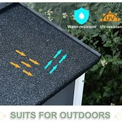 Mia's Pet Supply PawHut Solid Wood Rabbit Hutch