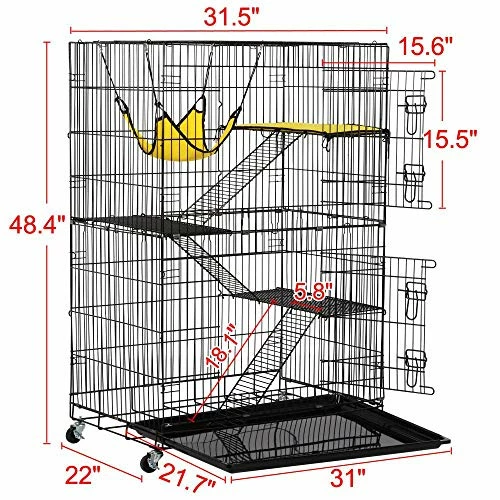 Best deal 🥰 Mia's Pet Supply Topeakmart 4-Tier Foldable Kitten Cat Home Cages Rabbit Houses & Accessories 🎁 3 Mia's Pet Supply Topeakmart 4-Tier Foldable Kitten Cat Home Cages Rabbit Houses & Accessories