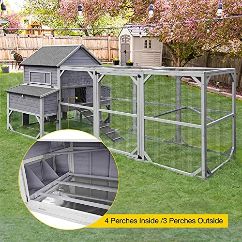 Outlet ✔️ Mia's Pet Supply 47ft² Super Large Chicken Coop Outdoor Wooden Hen House 😍 5 Mia's Pet Supply 47ft² Super Large Chicken Coop Outdoor Wooden Hen House