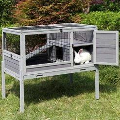 Mia's Pet Supply Rabbit Houses & Accessories Aivituvin Rabbit Hutch Indoor And Outdoor Bunny Cage