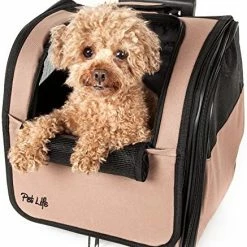 Mia's Pet Supply PET LIFE Wheeled Collapsible Breathable Airline Approved Travel Pet Dog Carrier