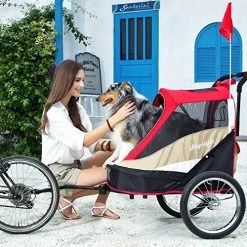 Brand new 🌟 Mia's Pet Supply Travel Ibiyaya Heavy Duty 🦮 Dog Stroller/Pull Behind Bike Trailer ❤️ 14 Mia's Pet Supply Travel Ibiyaya Heavy Duty Dog Stroller/Pull Behind Bike Trailer