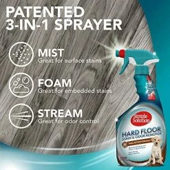 Mia's Pet Supply Simple Solution Hard Floor Pet Stain And Odor Remover