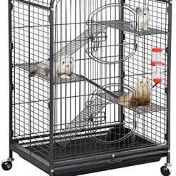 Cheapest ๐ Mia's Pet Supply Houses, Pens & Crates Yaheetech 52" 6 Level Metal Rabbit Cage With 3 Front Doors/Feeder/Wheels ๐ 17 Mia's Pet Supply Houses, Pens & Crates Yaheetech 52