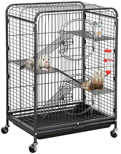 Cheapest ๐ Mia's Pet Supply Houses, Pens & Crates Yaheetech 52" 6 Level Metal Rabbit Cage With 3 Front Doors/Feeder/Wheels ๐ 9 Mia's Pet Supply Houses, Pens & Crates Yaheetech 52" 6 Level Metal Rabbit Cage With 3 Front Doors/Feeder/Wheels
