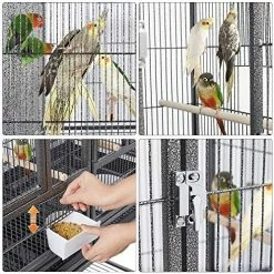 Hot Sale ๐ Mia's Pet Supply Aviary & Perches YAHEETECH 41.5" Stackable Divided Breeder Breeding Parakeet Bird Cage โ 11 Mia's Pet Supply Aviary & Perches YAHEETECH 41.5