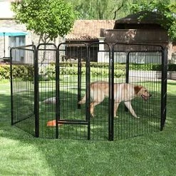 Mia's Pet Supply Pet Playpen, Puppy , Dog Fence, Indoor Outdoor 8 Panels Houses, Pens & Crates