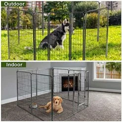 Brand new 👏 Mia's Pet Supply Giantex 24/32/40/48 Inch 🐕 Dog Playpen With Door, 16/8 Panel Pet Playpen ⭐ 13 Mia's Pet Supply Giantex 24/32/40/48 Inch Dog Playpen With Door, 16/8 Panel Pet Playpen