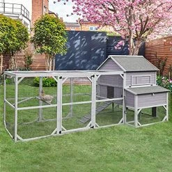 Mia's Pet Supply 47ft² Super Large Chicken Coop Outdoor Wooden Hen House