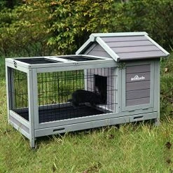 Mia's Pet Supply Aivituvin Rabbit Hutch Outdoor And Indoor On Wheels Rabbit Houses & Accessories