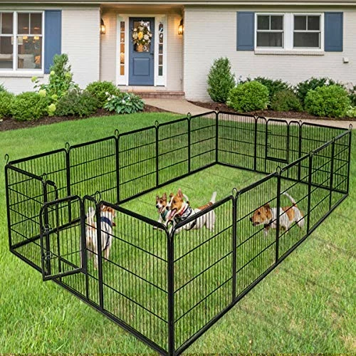 Brand new 👏 Mia's Pet Supply Giantex 24/32/40/48 Inch 🐕 Dog Playpen With Door, 16/8 Panel Pet Playpen ⭐ 1 Mia's Pet Supply Giantex 24/32/40/48 Inch Dog Playpen With Door, 16/8 Panel Pet Playpen