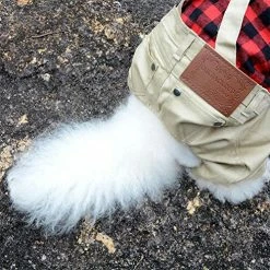 Hot Sale 🌟 Mia's Pet Supply Apparel : Pet Sweater With Khaki Overalls Pants 🔔 13 Mia's Pet Supply Apparel : Pet Sweater With Khaki Overalls Pants