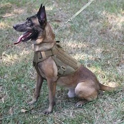 Mia's Pet Supply Leashes And Harness ICEFANG Lightweighting Tactical Dog Harness With Handle, K9 Working Training Vest