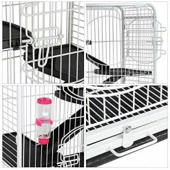 Mia's Pet Supply Rabbit Houses & Accessories Topeakmart 6 Level 52’’ Large Ferret Cage Chinchilla Squirrels Rabbit Small Animal Hutch