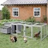 Mia's Pet Supply 103in Large Chicken Coop Outdoor Wooden Chicken House