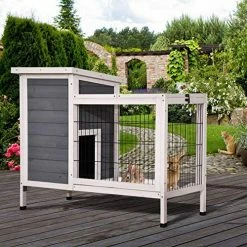 Mia's Pet Supply Lovupet Wooden Rabbit Hutch