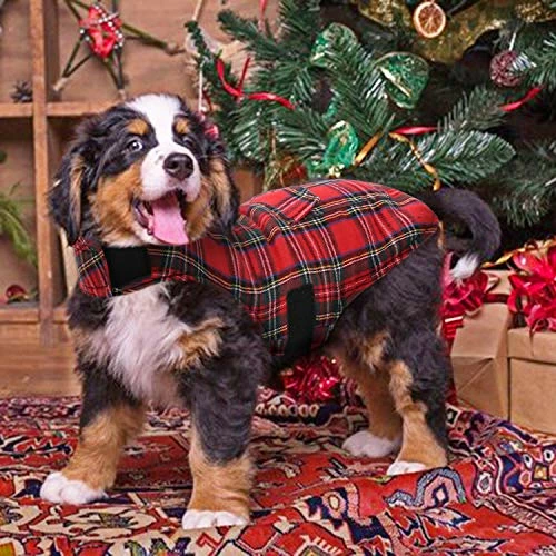 Best Sale 😉 Mia's Pet Supply Apparel KAMA BRIDAL Plaid 🐶 Dog Fleece Vest, Reversible Warm 🐶 Dog Clothes, 🥰 5 Mia's Pet Supply Apparel KAMA BRIDAL Plaid Dog Fleece Vest, Reversible Warm Dog Clothes,