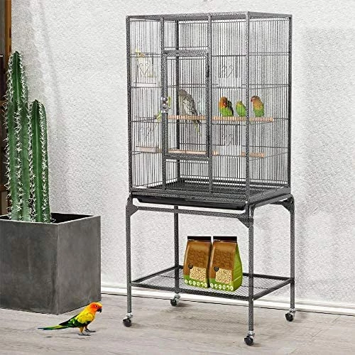 Cheapest 🥰 Mia's Pet Supply Aviary & Perches Yaheetech 54-inch Wrought Iron Standing Large Parrot Parakeet Flight Bird Cage ❤️ 5 Mia's Pet Supply Aviary & Perches Yaheetech 54-inch Wrought Iron Standing Large Parrot Parakeet Flight Bird Cage