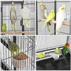 Mia's Pet Supply Aviary & Perches Yaheetech 54-inch Wrought Iron Standing Large Parrot Parakeet Flight Bird Cage