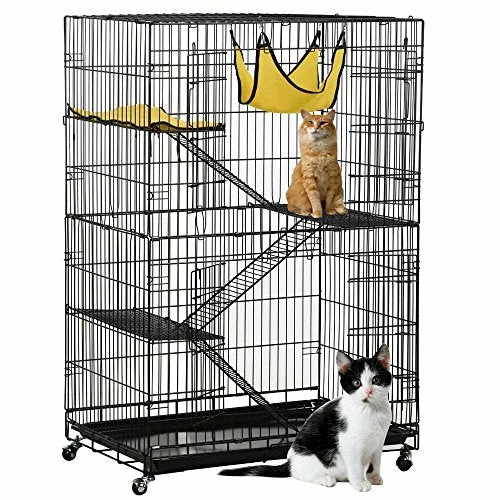 Best deal 🥰 Mia's Pet Supply Topeakmart 4-Tier Foldable Kitten Cat Home Cages Rabbit Houses & Accessories 🎁 1 Mia's Pet Supply Topeakmart 4-Tier Foldable Kitten Cat Home Cages Rabbit Houses & Accessories
