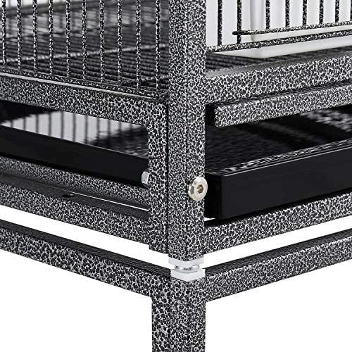 Hot Sale ๐ Mia's Pet Supply Aviary & Perches YAHEETECH 41.5" Stackable Divided Breeder Breeding Parakeet Bird Cage โ 5 Mia's Pet Supply Aviary & Perches YAHEETECH 41.5" Stackable Divided Breeder Breeding Parakeet Bird Cage