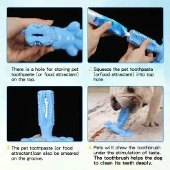 Mia's Pet Supply Dog Toothbrush Pet Chew Toy Dog Toothbrush Dog Toys