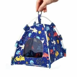 Mia's Pet Supply High Quality Bird Tent Shaped Hammock Pet Cage Swing Perch Aviary & Perches