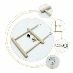 Mia's Pet Supply Swing Cage Hanging Bell Cockatiel Parakeet Toys