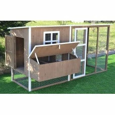 Mia's Pet Supply Chicken Coop Cages Omitree Large 87" Wood Chicken Coop Backyard Hen House 4-8 Chickens Nesting Box & Run