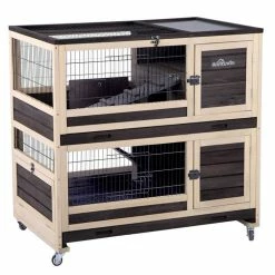 Mia's Pet Supply Rabbit Houses & Accessories Rabbit Hutch Bunny Cage Indoor And Outdoor
