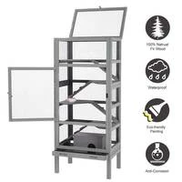 Mia's Pet Supply Large Wooden Guinea Pig Cage Rabbit Houses & Accessories