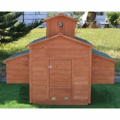 Mia's Pet Supply Chicken Coop Cages Deluxe Large Wood Chicken Coop Backyard Hen House