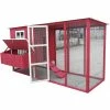 Mia's Pet Supply 87" Wood Chicken Coop Backyard Hen House 4-8 Chickens Nesting Box & Run New Chicken Coop Cages