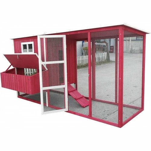 Discount β¨ Mia's Pet Supply 87" Wood Chicken Coop Backyard Hen House 4-8 Chickens Nesting Box & Run New Chicken Coop Cages π 1 Mia's Pet Supply 87" Wood Chicken Coop Backyard Hen House 4-8 Chickens Nesting Box & Run New Chicken Coop Cages